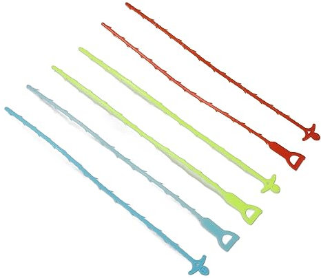 Strumento per la Pulizia dei Capelli della Coclea di Scarico, Strumento per la Rimozione dei Peli della Coclea di Scarico Colorato 6 Pezzi Versatile per la Toilette