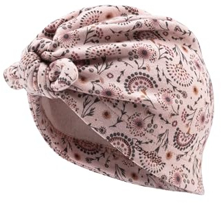 Sterntaler Inka Mütze mit Streublumen - Mädchen Babymütze mit angeschnittenen Ohrenklappen und Bindeband