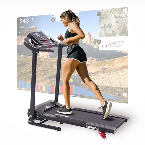 Christopeit Sport CS 3000 Elektrisches Laufband für Zuhause mit Steigungsverstellung, Selbstschmierung - klappbar, leise - 10km/h