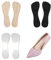 3 Pièces Semelle Gel Femme Chaussures Semelle Silicone Coussinets pour Chaussures Confortable et Antidérapant,Soulage Pression sur La plante des Pieds,Convient à Tous Types de Chaussures(Faux Cuir)