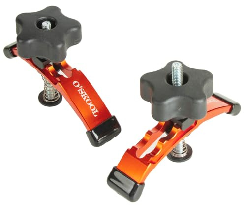 O'SKOOL Positionable T-Track Hold Down Clamp Kit, 5-3/8 L x 1-1/8 Width for CNC Router Clamp and T-Slot T-Track Clamp,2 Pack, TTK016
