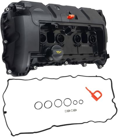Hajus 1031041 Ventildeckel Zylinderkopfhaube Öleinfülldeckel Dichtung für MINI Cooper One R55 R56 R57 R58 R59 R60 R61 11127567162 Citroen C4 Peugeot 207 208 308 1.4L 1.6L 0248Q5 Benzin