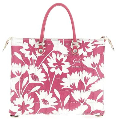 Gabs SAC G3 PLUS TG.M RECYCLE PATCHWORK CUIR + BULLSHINY SILVER Fuchsia OLEANDRO, Fuchsia à motifs, Medium