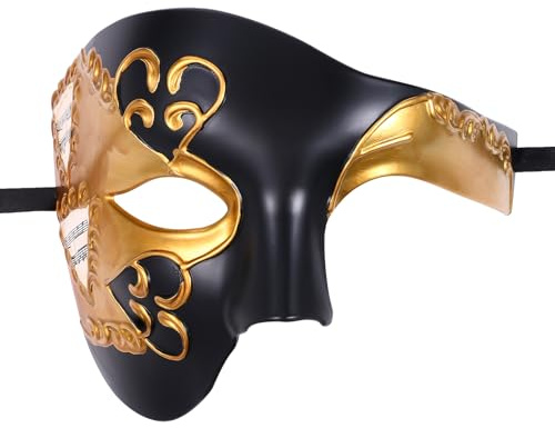 OIDEA Máscaras Mascarada Venecia Hombre: Máscaras de Media Cara Vintage para Caballero de Fiesta de Halloween Carnaval Juego de Rol - Para Disfraces Cosplay
