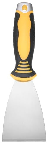 sourcing map Coltello per stucco da 6,3 cm, in acciaio ad alto tenore di carbonio, raschietto flessibile per riparazione di fango per cartongesso, per rimuovere cemento, carta da parati, fango, nastro