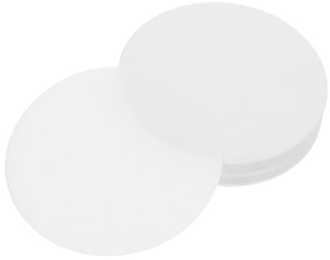 PRETYZOOM Filtros de Café de Papel Blanco Redondos para Cafetera Italiana, 100 Piezas, Mejoran la Distribución del Agua y Evitan se Pegue el Café Molido