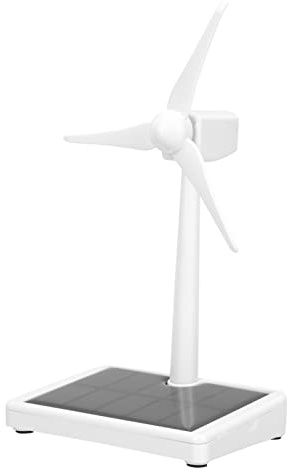 minkissy Modèle Éolienne Solaire Rotatif Jouet Énergie Solaire à Monter Soi-même pour Garçon Fille Éolienne De Bureau