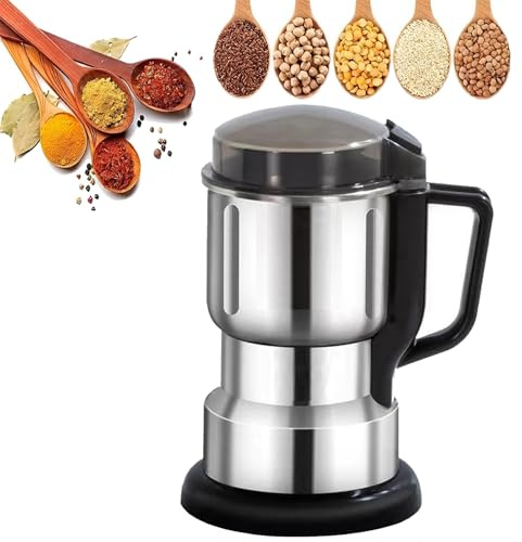Molinillo de Café Eléctrico 600 G, Molinillo de Especias Multifuncional, Máquina de Cereal de Semillas de Grano Nueces Para Granos de Café Hierbas Especias Nueces