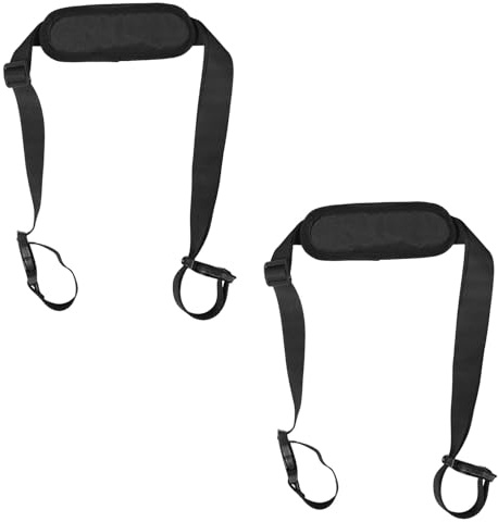 IWOWHERO 2 Stück Verstellbare Babybuggy Sicherheits-handschlaufe Kinderwagen-armbänder für Sicheren Halt Robuste Schwarze Tragegurte für Spaziergänge und Einkäufe