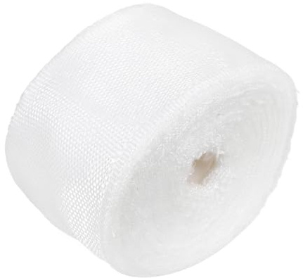 Healvian Non-Adhesive Fiberglass Fabric Roll 5cm x 30m Seam Tape for Boat Repair, Reinforcement Cloth Fiberglass Strip for Molding, Winding and Wall Crack Repair