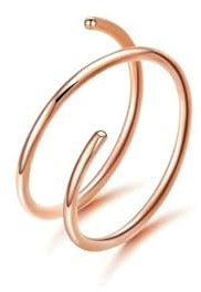 Gualiy Piercing de nariz de calibre 20, de titanio, doble capa, círculo, hélice, cartílago, joyería
