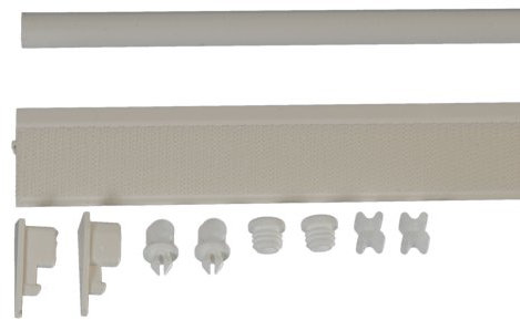 Liedeco Paneelwagen für Flächenvorhang, Gardinenschiene 60 cm