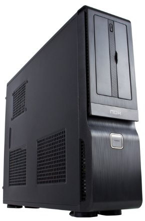 Nox NXMEDIASLIM - Caja de ordenador torre Micro ATX, color negro