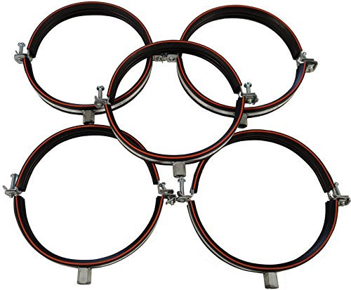 Intelmann Rohrschelle Ø 200, 5er Set, Gewinde M8/M10, MADE IN GERMANY (80 100 112 125 140 150 160 180 200)