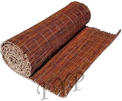 FORYOURPROTECTION Weidenmatte Breite 100 cm x Länge 500cm Weidenzaun Sichtschutz Windschutz Höhe Weidenzaunmatte