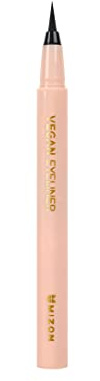 [MIZON] LIQUID VEGAN EYELINER (KBeauty) Eyeliner Liquide noir intense à Pointe Feutre ultra fine - Waterproof & Longue Durée - Couvrance Totale et Fini Satiné - Formule vegan