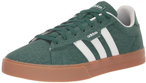 adidas Daily 3.0 Men's Collegiate Green/White/Rubber Skate Shoes 8.5