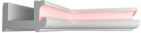 Stuck Dekorbau 10 Meter LED Indirekte Beleuchtung Styroporleisten LED Decken Stuckleiste (BL19)