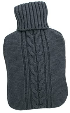 GOOHOCHY Wärmflasche Bezug Gestrickt Weich Hautfreundlich Komfort Für Frauen Wärmeflasche Hülle Schutz Für Schnelle Schmerzlinderung