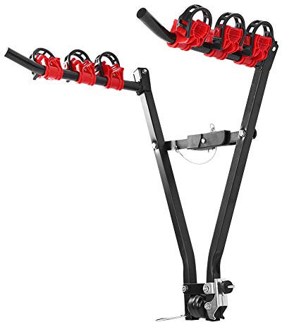 Akozon Portabiciclette per Auto in Acciaio 3601 per Carichi Pesanti, Gancio per Traino di Coda e Accessorio per Portabici per Furgone, Portabiciclette per Auto Universale e