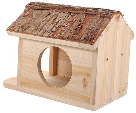 BESPORTBLE Nid de Cochon d'Inde en Rondins de Bois pour Hamster Cachette pour Petits Animaux Cabane pour Chinchilla Lisse Et