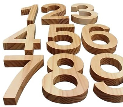 Numero Civico Esterno 1 pz 100mm Numero civico decorativo in legno Indirizzo giardino Strada Segnaletica digitale Targa Targa porta Numeri for casa Appartamento Cassetta postale 0-9 Numeri Civici Este