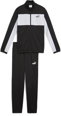 PUMA Jungen Poly Colorblock Suit B Trainingsanzug, Puma Schwarz, 128 EU