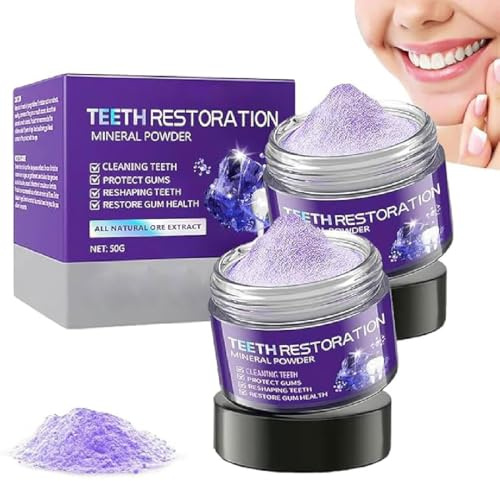 Oyikey Teeth Restoration Mineral Powder, Oyikey Zahnrestaurations Mineralpuder, Zähne Restaurierung Mineralpulver, Natürliches Mineralisches Zahnpulver, Mund- & Zahnpflege-Mineral-Pulver (2)