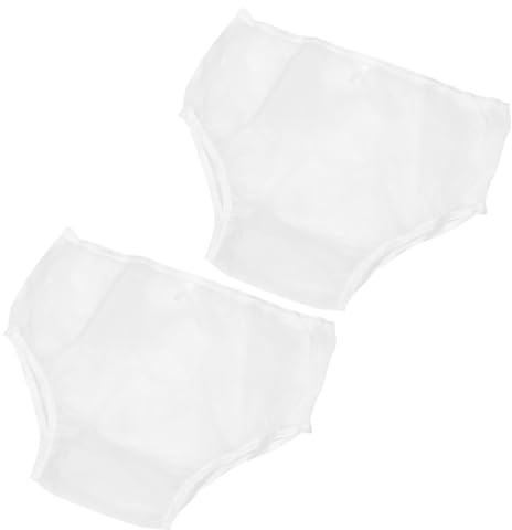 DINHEAROM Adult Diaper Cover with Elastic Waistband Waterproof for Elderly Individuals Leakproof Design 2pcs Reusable Made of Breathable Eva Material Suitable for Patients and Incontinence