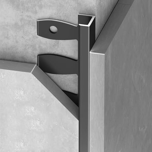 WJYWX Treppenkantenprofil Einfassprofil Biegbar, C-Form Abschlussprofil, Länge:90cm*3 Stück Metallprofil Stufenkantenprofil Für Laminat, Parkett Und Fliesen(Matte Black,5.5mmx0.9m)