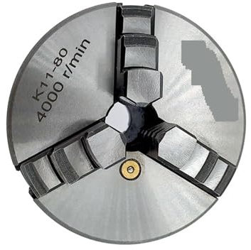 Mandrin à centrage automatique à 3 mâchoires K11-80, for utilisation sur tour à métaux pour le travail du bois