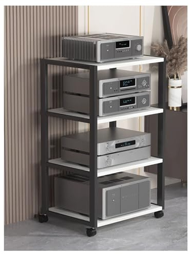 Multifunctional HiFi Speaker Rack - Mobile Stand 3-Layer Equipment Gallows Cabinet for Stereo Amplifier and Home Theater Setup
