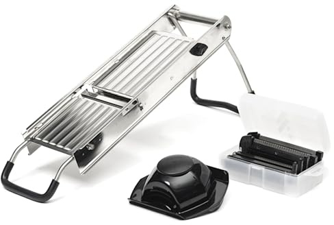 COMAS MANDOLINE CORTE aus Edelstahl 201 mit diversen Klingen und Restehalter/Hobel