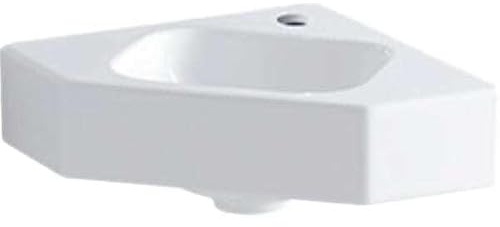 Geberit iCon Eck Handwaschbecken 33cm weiß, 124729000, Farbe: Weiß
