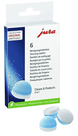 Jura Cleaning tablets -, White/Blue,6 Count (Pack of 1)