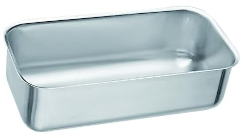 PIAZZA Portavivande per Frigorifero senza Coperchio - in Acciaio Inox - 9,5-19,5 x 6 Cm