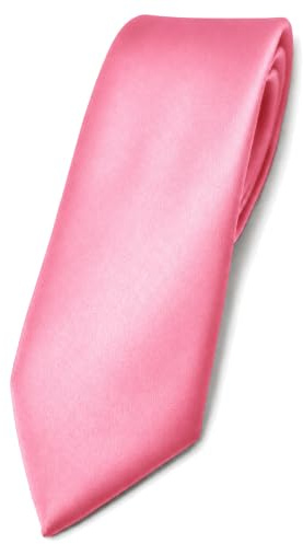 TigerTie Corbata estrecha de diseño liso - corbata - ancho de corbata 6 cm