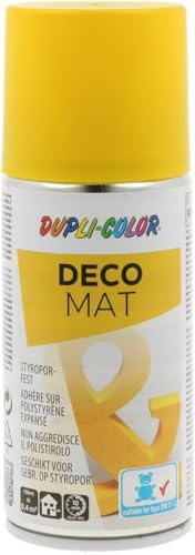 DUPLI-COLOR DECO MAT RAL 1021 Rapsgelb matt 150 ml - Sprühfarbe | Acryllack für kreative Bastel- und Dekorationsprojekte, Einfache Anwendung auf vielen Untergründen & Objekten