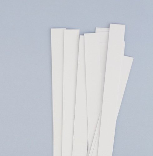 Karen Marie Klip: Quilling Papierstreifen Natur Weiß, 10x450mm, 120 g/m2. 200 Streifen BIG PACK