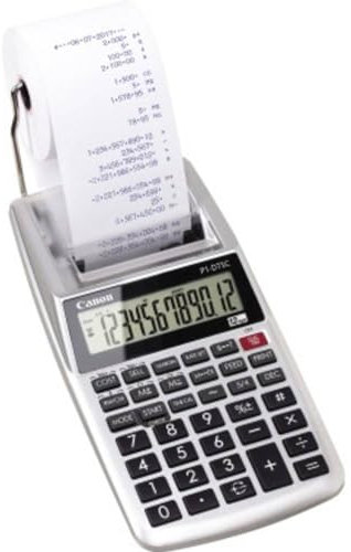 Canon P1DTSCII druckender Tischrechner, 12-stellig 2304C001AA Silber Metallic