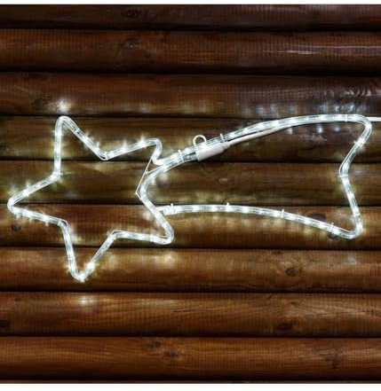 TrAdE Shop Traesio Stella COMETA Luminosa 65 CM in Tubo Luminoso A LED Bianchi Luce Bianca Fredda