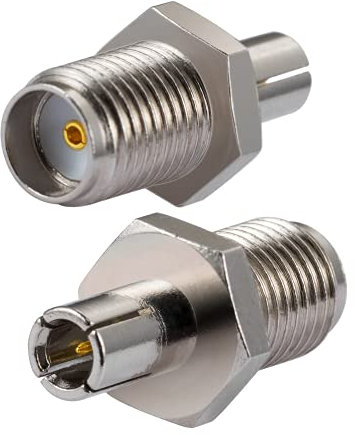 Vecys Adattatore da Presa SMA a Spina TS9 Adattatore Antenna 2G 3G 4G 2 pezzi Compatibile con Router Antenna LTE GSM WLAN Mobile Broadband