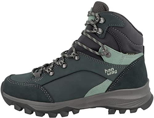 Hanwag W Banks Lady GTX Grün - Gore-Tex Wasserdichter bequemer Damen Gore-Tex Trekkingschuh, Größe EU 43 - Farbe Petr