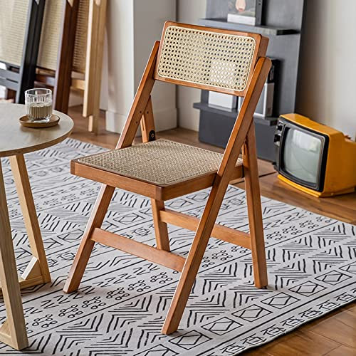 D2FASHION Klappstuhl Balkon Garten Camping Chair Foldable Home Office Chair, 150 Kg Belastbarkeit, Atmungsaktiver Sitz Und Rückenlehne, Faltbares Aufbewahrungsdesign, Leicht Zu Tragen (Color : Brown)