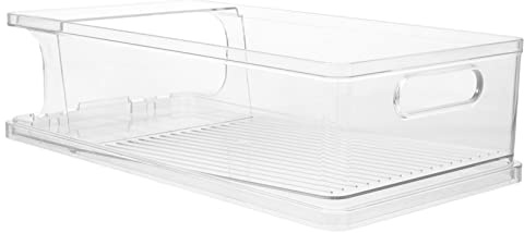 PLAFOPE 2 Cajas De Almacenamiento Para Refrigerador Organizadores De Latas De Refresco Material Pet