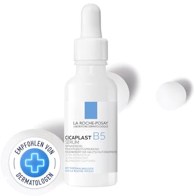 La Roche Posay Cicaplast B5, Siero Riparatore Ultra Idratante, Pelle Protetta da Aggressini Esterne e Rigenerata, Adatto Anche Alle Pelli Sensibili, Con il 10% di Vitamina B5, 30 ml