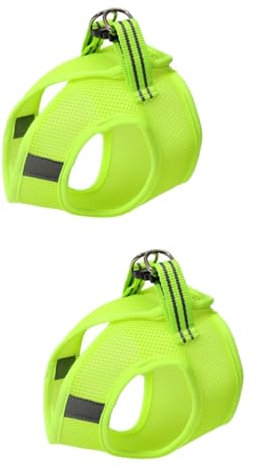 YARNOW 2stücke Cat Vest Für Katzen Atmungsaktiv Und Fruchtigem Grün Xs Brustgeschirr Für Sicheres Spazieren Und Schutz