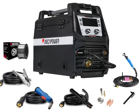 Decapower Poste à Souder SYNMIG-200Amp TIG WIRE 4en1 MIG Sans Gaz, Équipement de soudage