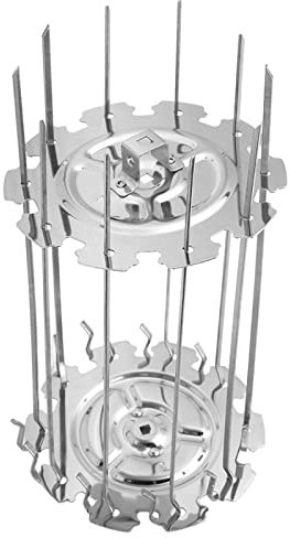 Rôtissoire à Viande en Acier Inoxydable, Brochette de Barbecue, Accessoire de Four électrique pour la Cuisine à Domicile, Camping Pique-nique