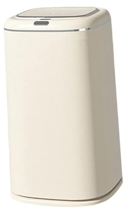 JIYIBEI Poubelle Automatique 40L, ABS, Beige, Poubelle Intelligente sans Contact, Capacité 40L